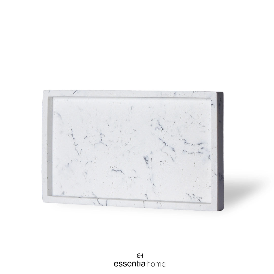 Soap Dish Square Marble White