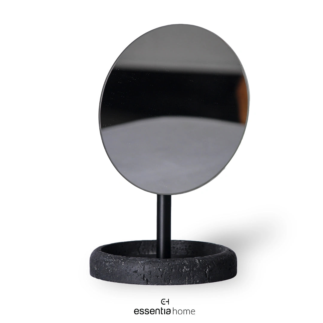 Mirror with stand marble black Suds