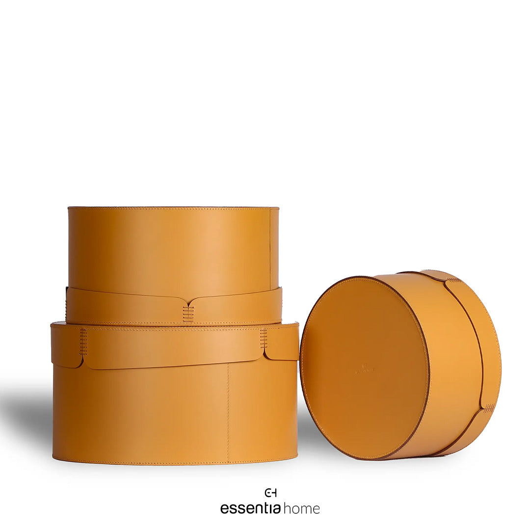 EH Round Storage Box Large – Nude Tan