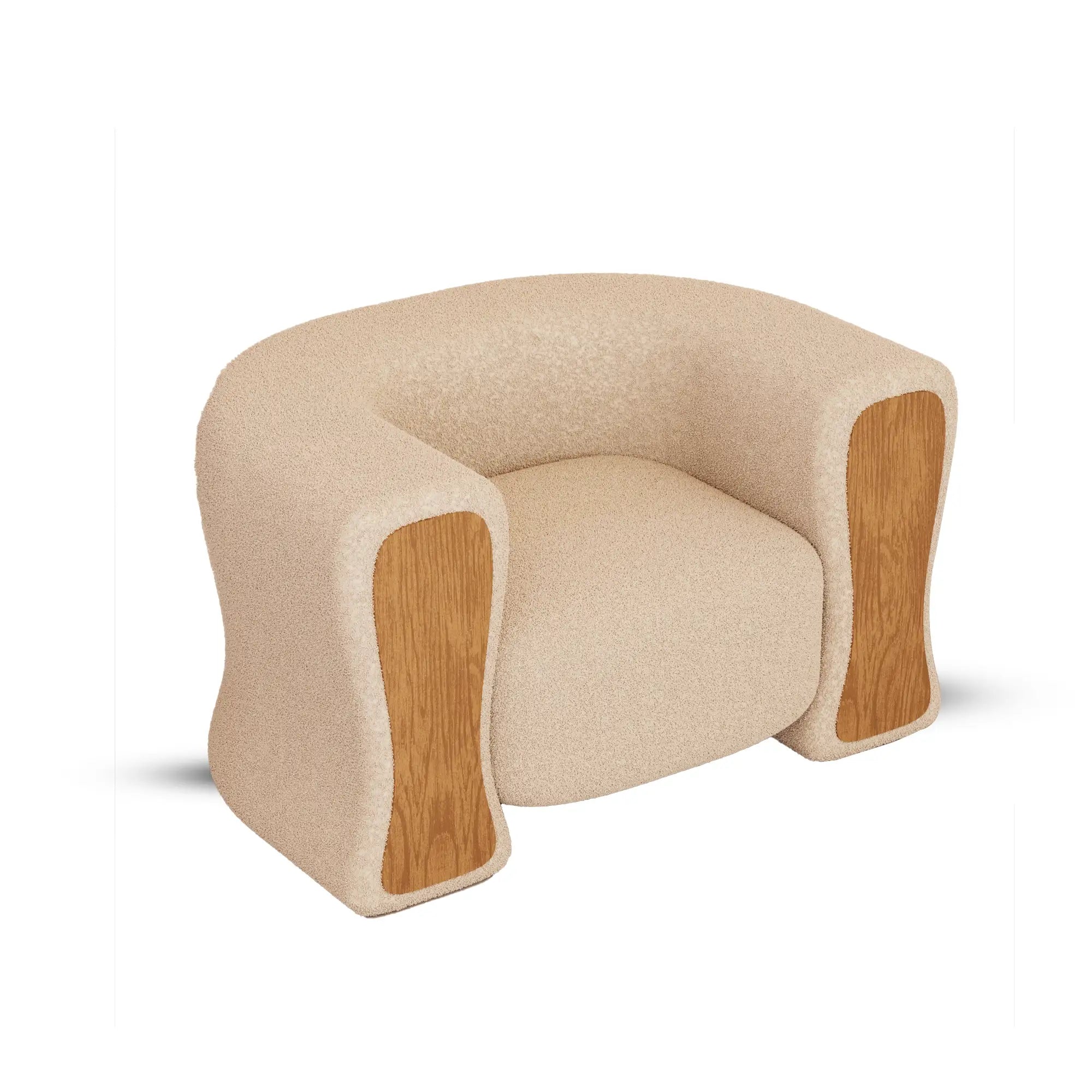 FIN Chair – Sculptural Comfort Meets Natural Grain
