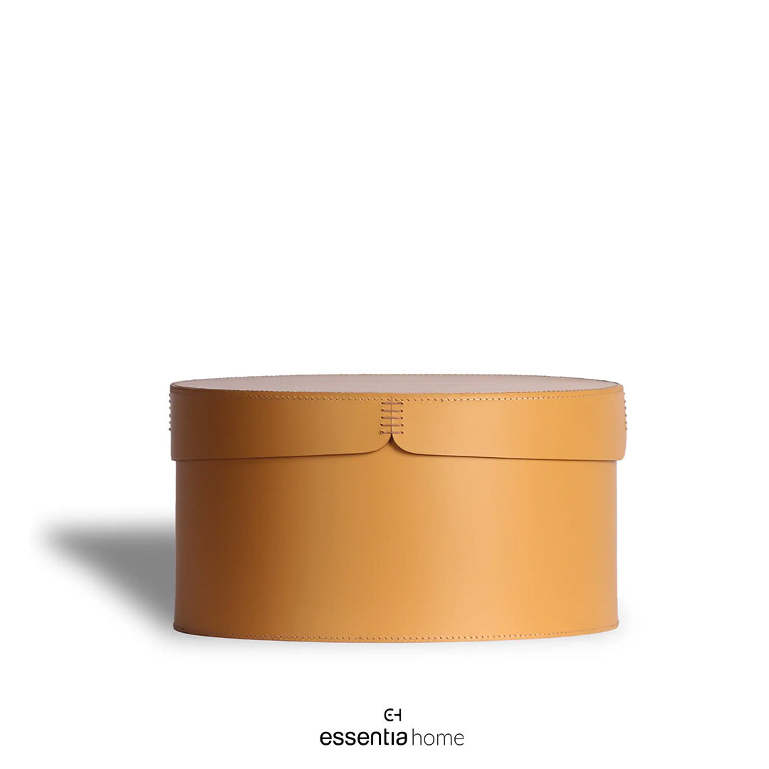 The EH Round Storage Box – Small Nude Tan