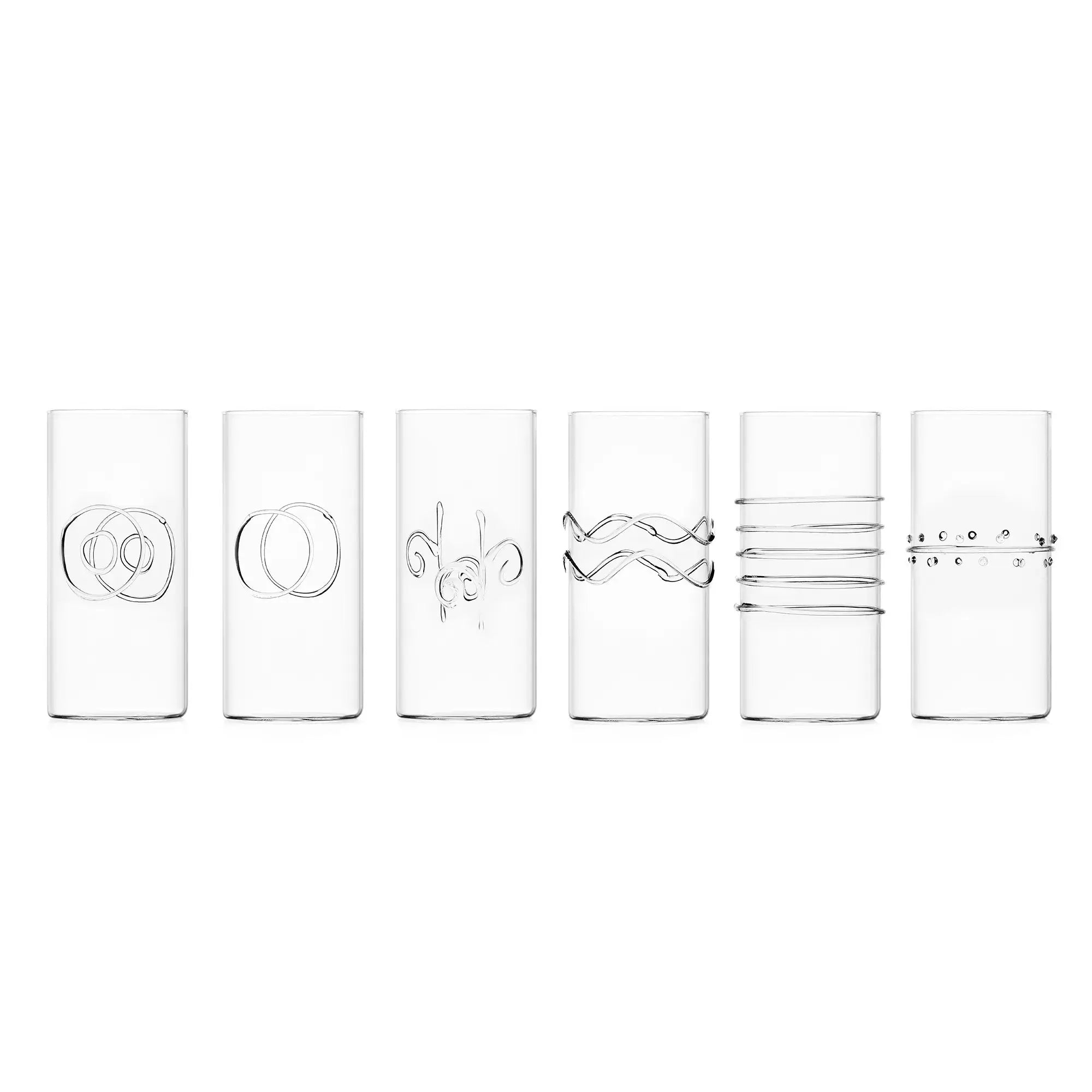 DECO' CLEAR - Set 6 pcs Water Assorted