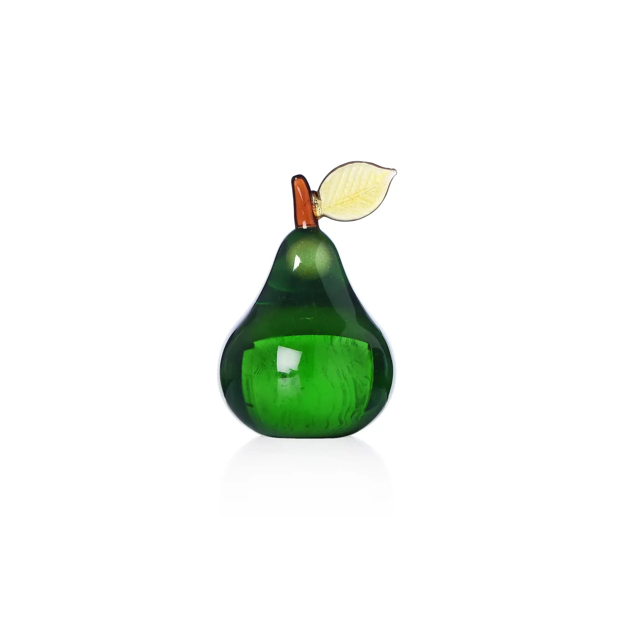 FRUITS & FLOWERS - Paperweight Full Pear Green