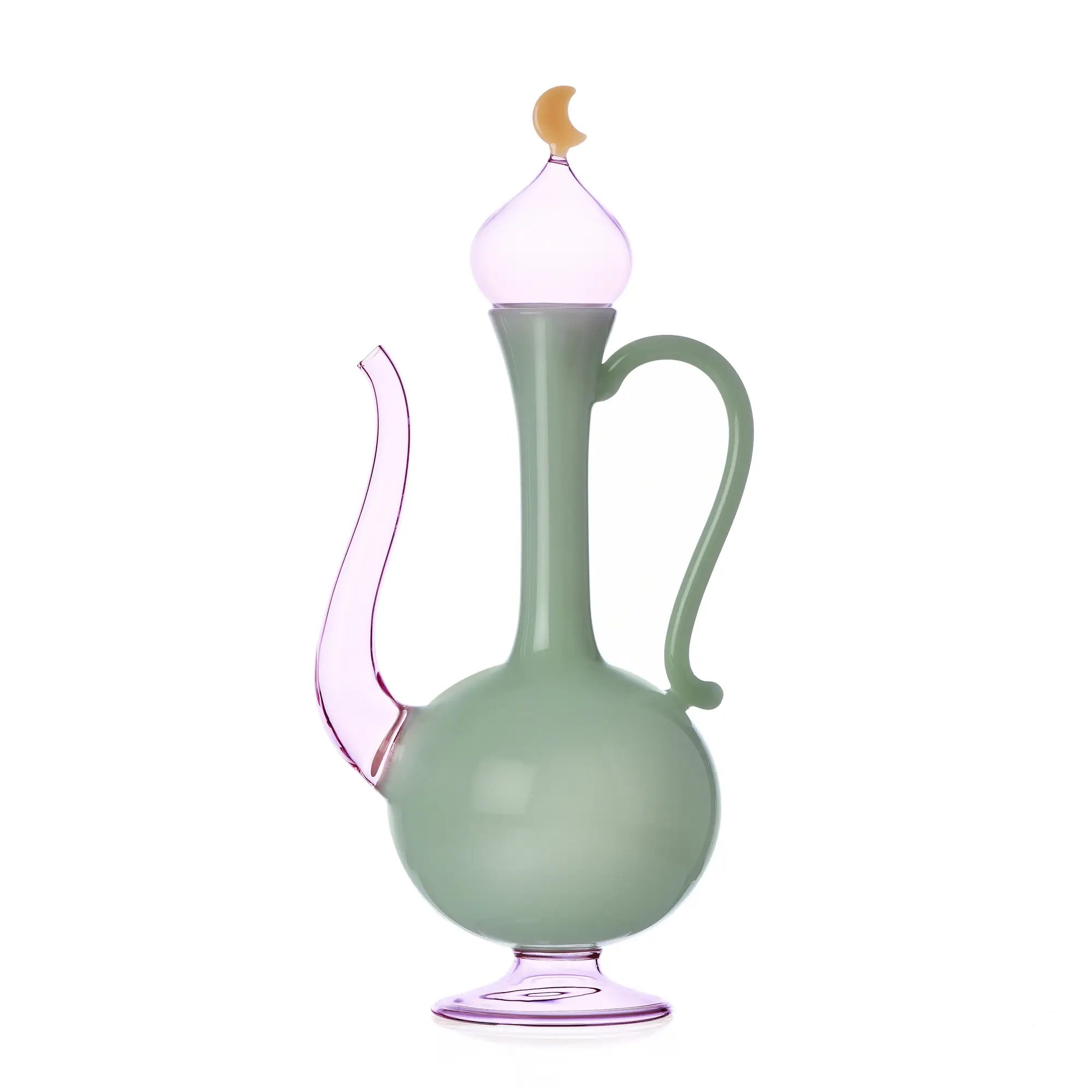 SOGNI D'ORIENTE - Green Pink Jug with Moon