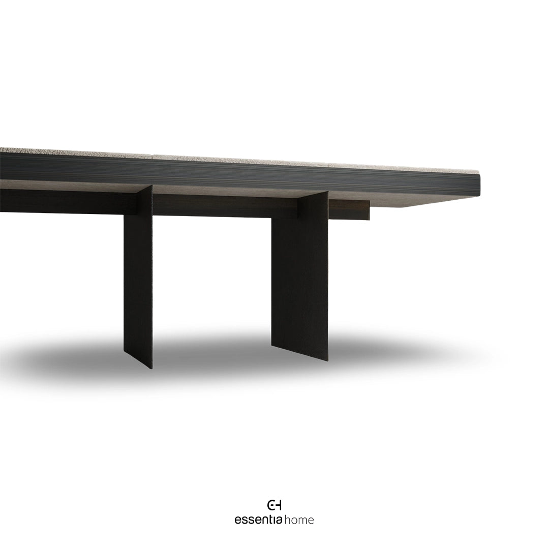 Stone-Topped Seating Bench by Anda_Ba – A Dialogue of Heritage and Minimalism