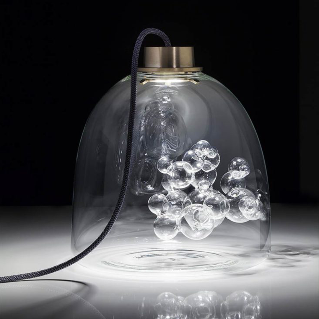 Soap Dome Table Clear Glass Dome Inner Transparent Bubble Sculpture