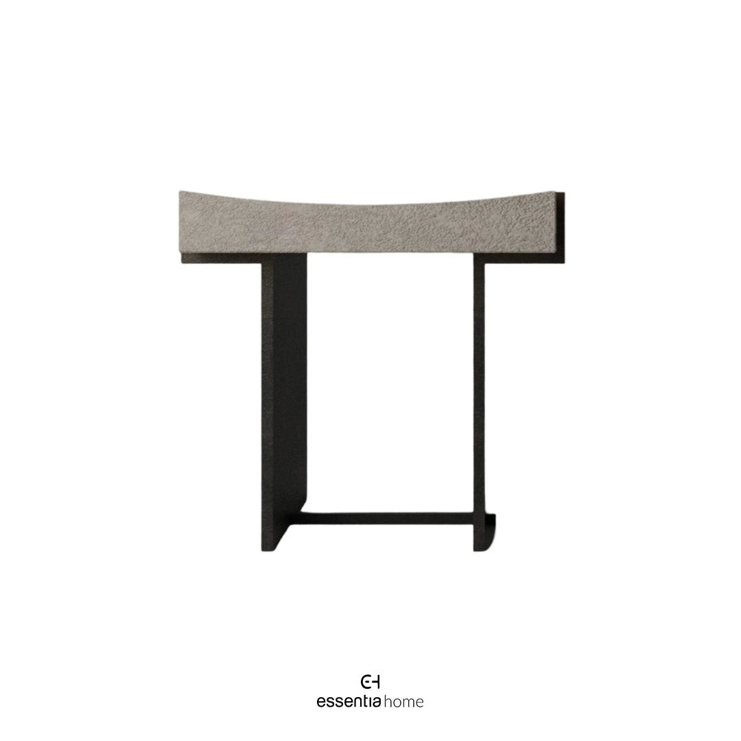 Sculptural Stone and Concrete Stool by Anda_Ba – Function Rooted in Form