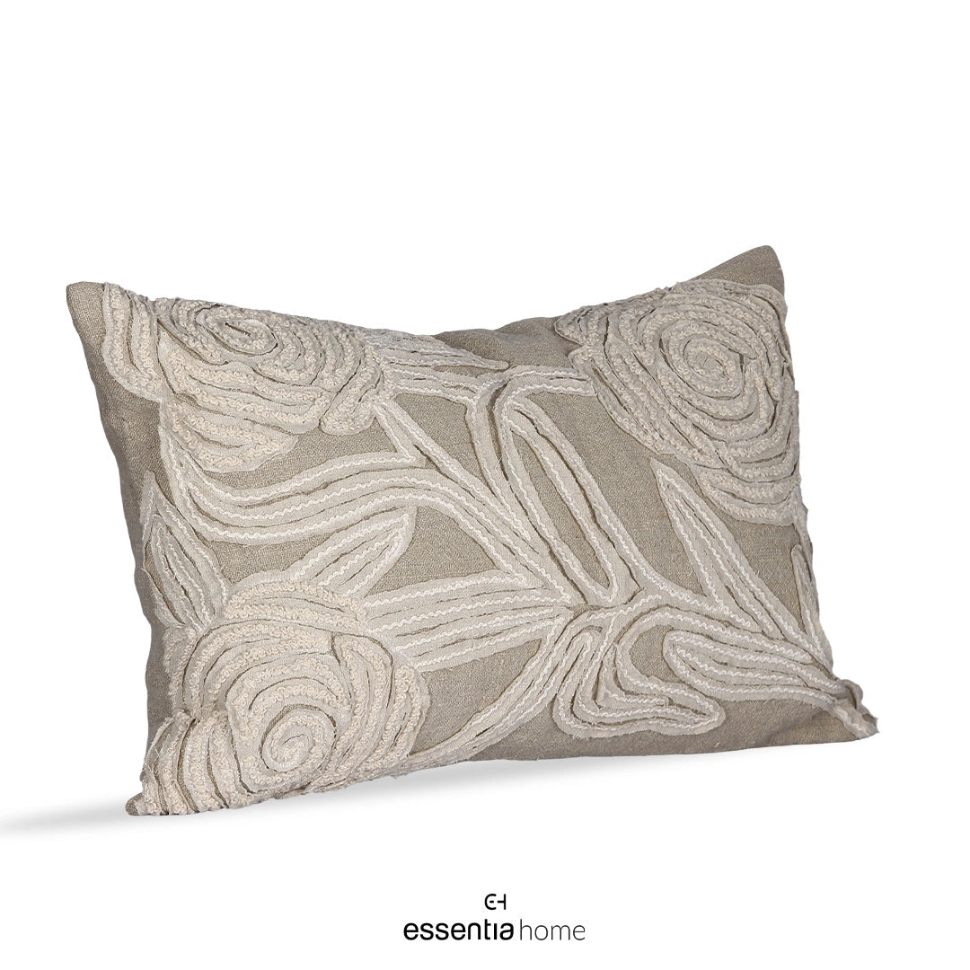 Patch Rosework cushion cover natural