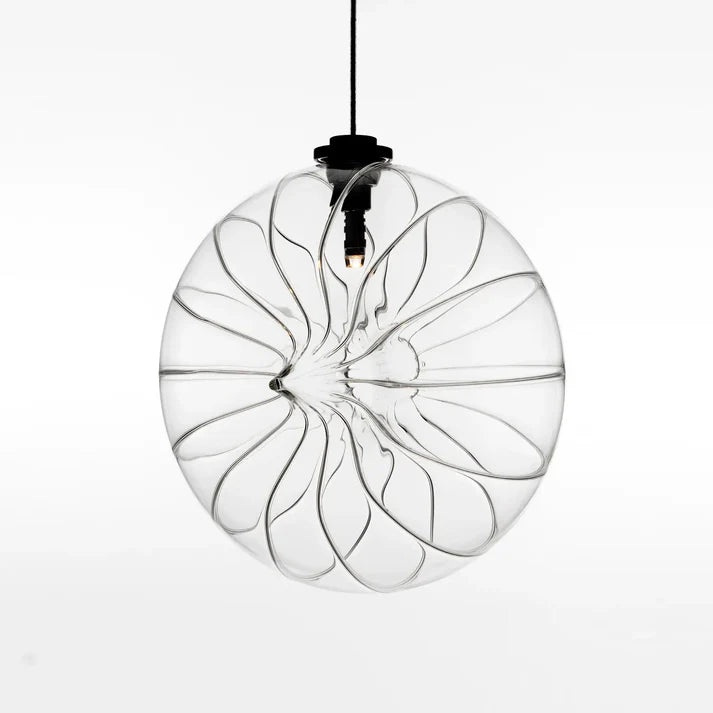 BLENDA Vertical Large –21.5cm Clear Glass Pendant