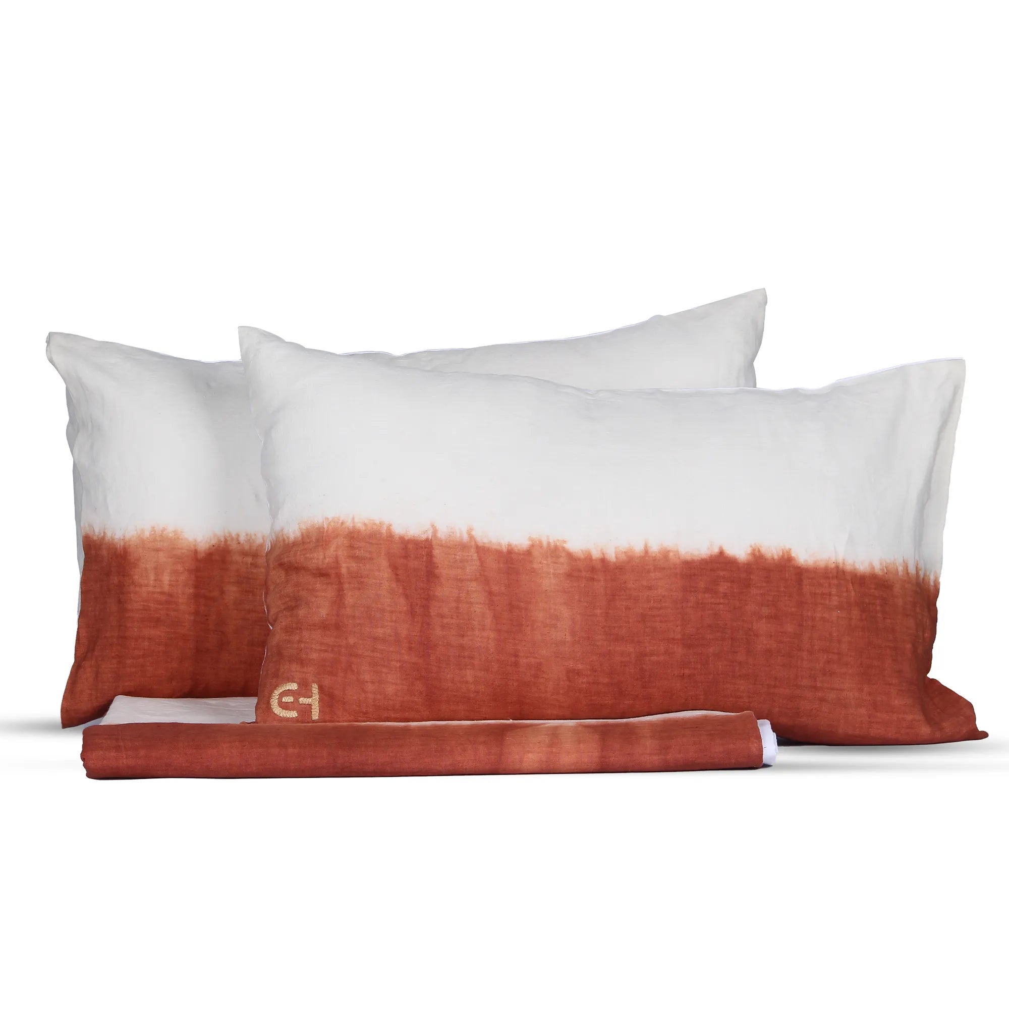 Tie and Dye Autumn Hues Duvet Cover and Standard Sham Set
