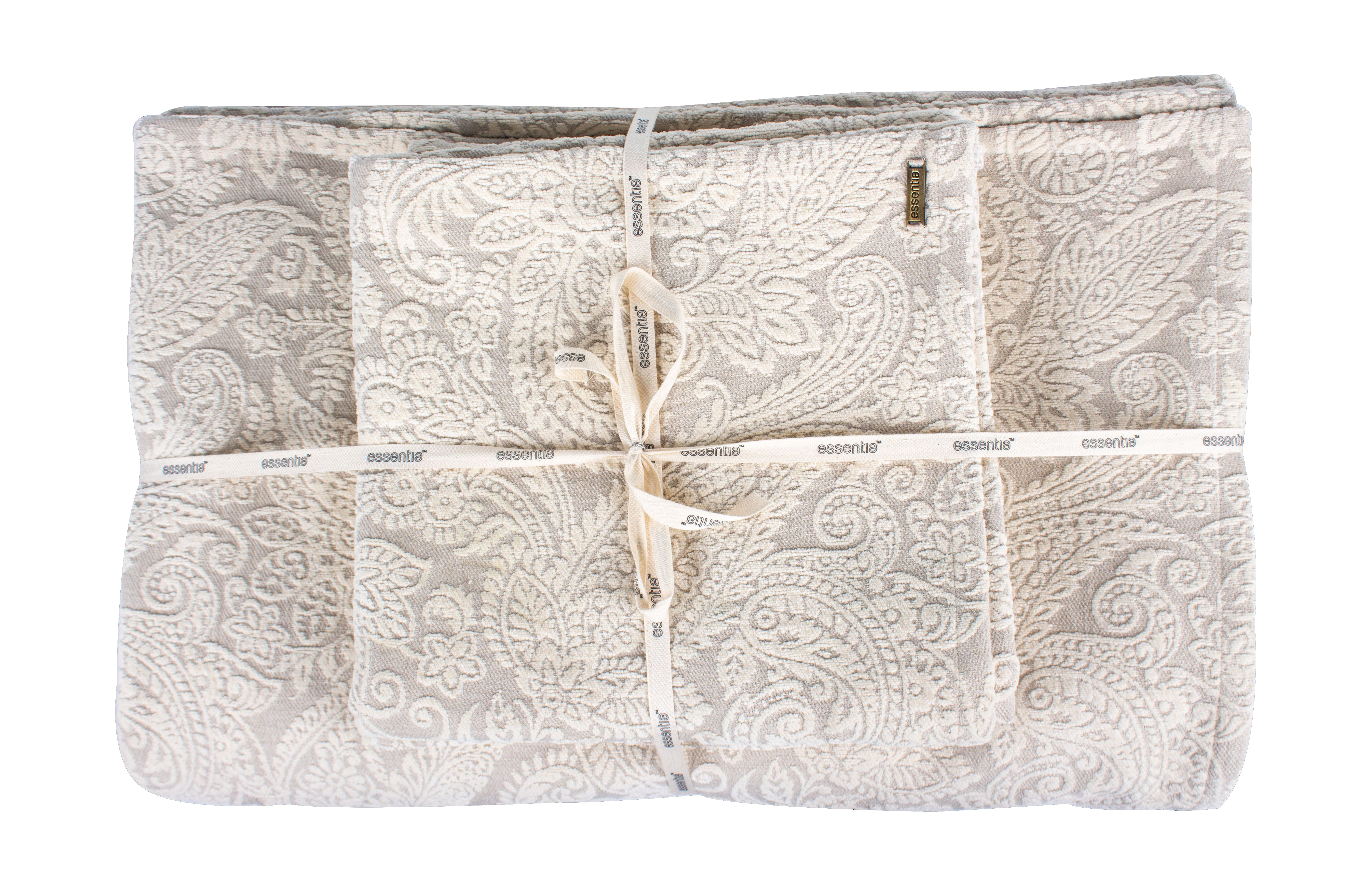 Timeless Elegance Jacquard Bedspread And 2 Euro Sham