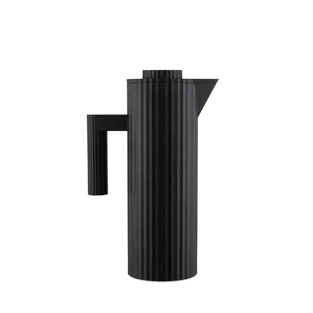 Plisse Thermal Jug in Black by Michele De Lucchi for Alessi