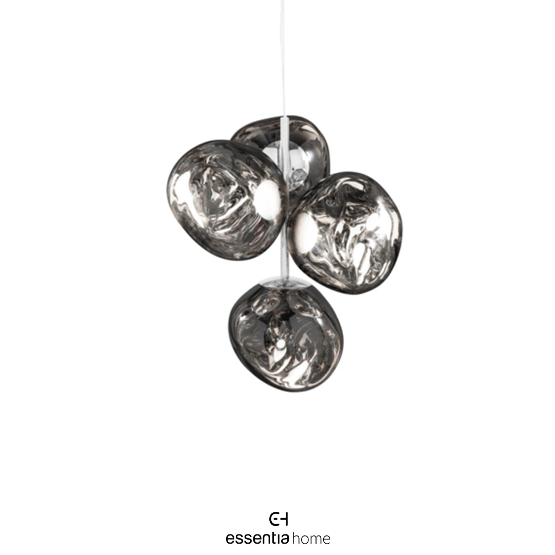 Melt Chandelier Mini Silver LED