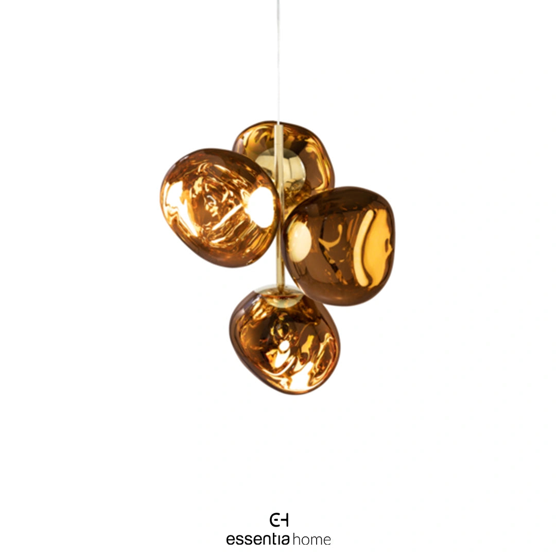 Melt Chandelier Mini Gold LED