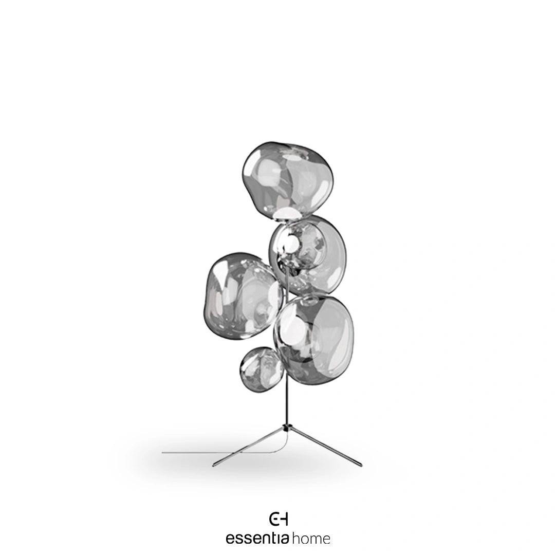 Melt Floor Chandelier Silver LED
