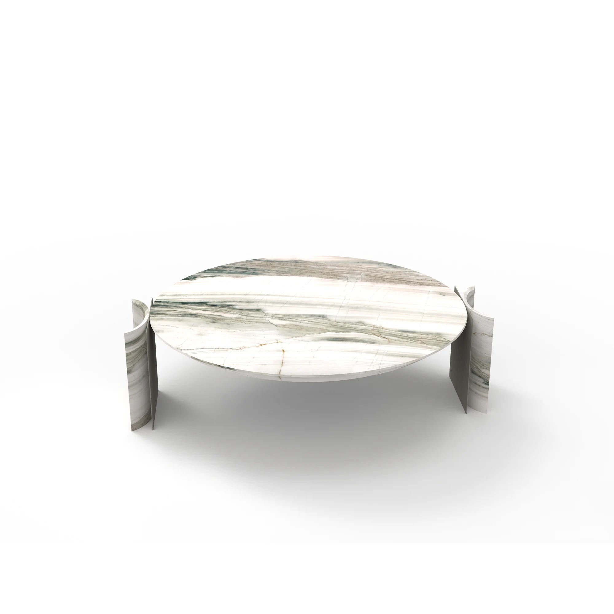 Tafura Coffee Table – A Symphony of Stone and Metal